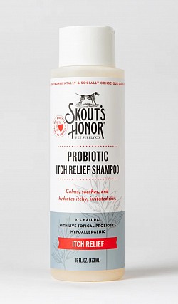 Skouts honor probiotic itch relief shampoo