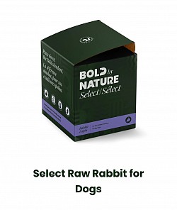 Bold by nature raw dog food rabbit
