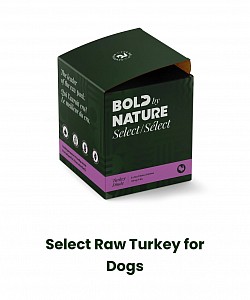 Bold by nature raw dog food Turkey
